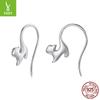 S925 Стерлинговое серебро по всему телу, Крючок для уха в виде котенка, Простые нишевые милые серьги с животными, Женские, Трансграничные