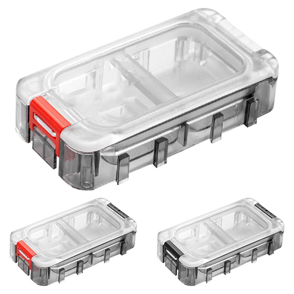 Fishing Tackle Box Expandable Fishing Tackle Box Clear Top Fishing Lure Storage Box Fishing Lure Hooks Storage Box for Fishing