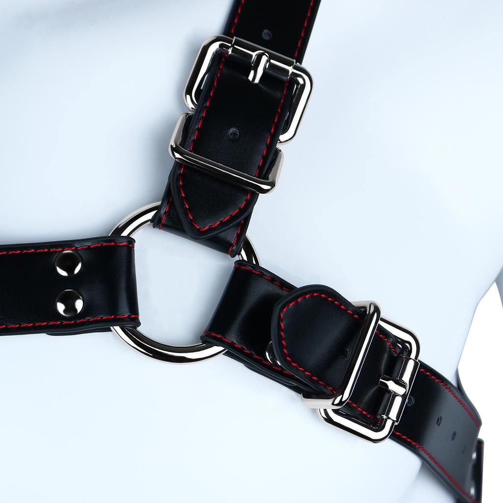 ANOSX Male Harness Bondage PU Leather Band Men's Chastity Belt For Chastity Cage Penis Ring Belts Body Restraint Strap Underwear