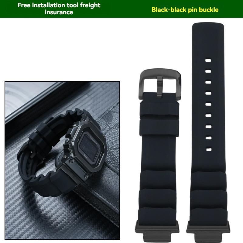 Для Casio Маленький Квадратный GW-B5600 GW-M5610 DW5600 GA2100 GM5600 Высококачественный Мягкий Силиконовый Металлический Преобразователь Мужской Ремешок для Часов
