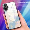 For iPhone 17 Case PC TPU Tempered Glass Pattern Printing Anti Drop Phone Back Cover