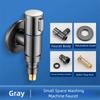 G1/2 Stainless Steel Water Tap Automatic Water Stop Valve Small Space Faucet  Flushing System