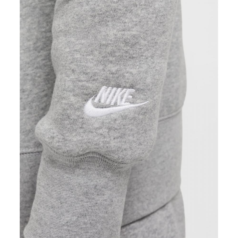 Nike Свитшот Club Crew M Темно-серый, меланжевый, белый Fz0880 063