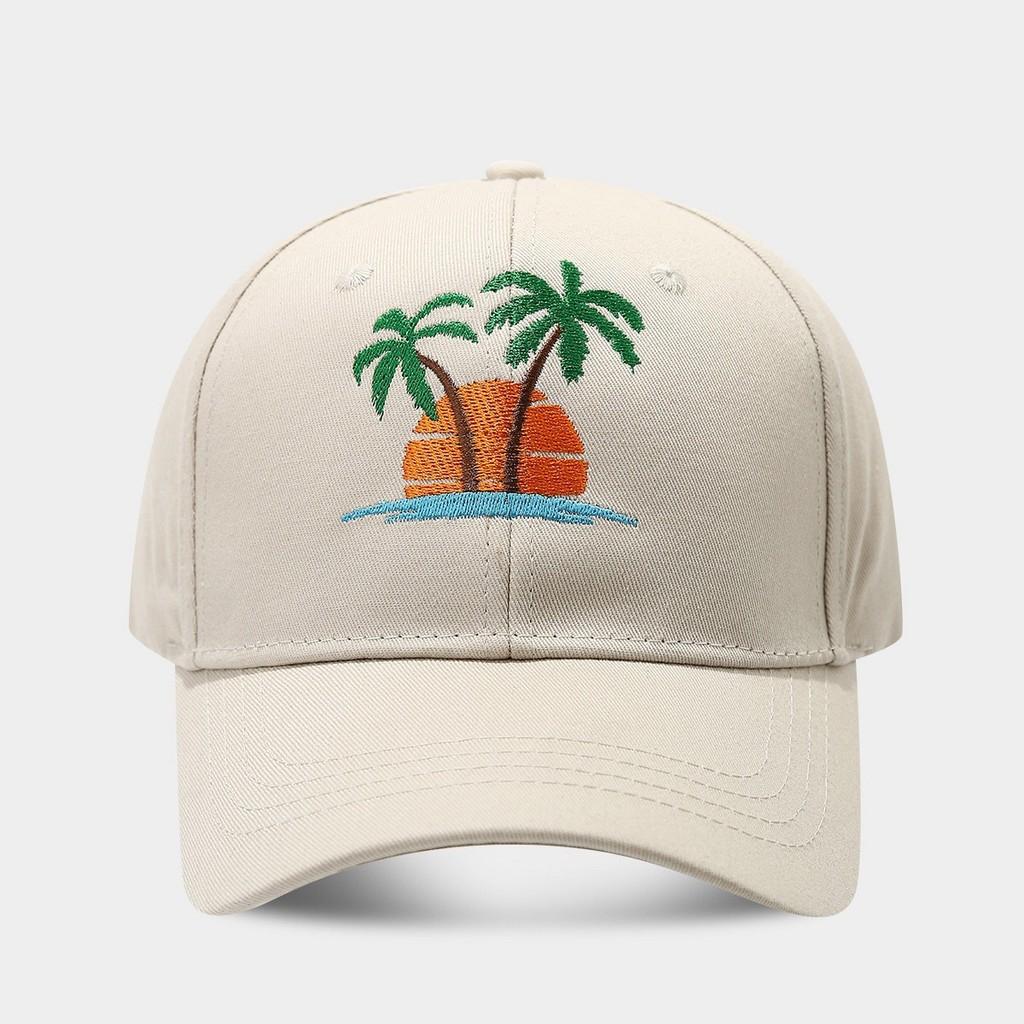 Casual Cotton Curved Brim Hat With Breathable Design For Outdoor Activities