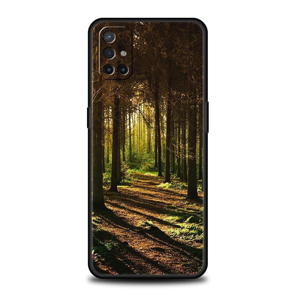 Forest Beach Sunrise Nature Phone Case For OnePlus 10 9 8 7 7T Pro 9RT 9R 8T Nord N100 N200 N10 CE 2 5G Z Soft Silicone Cover