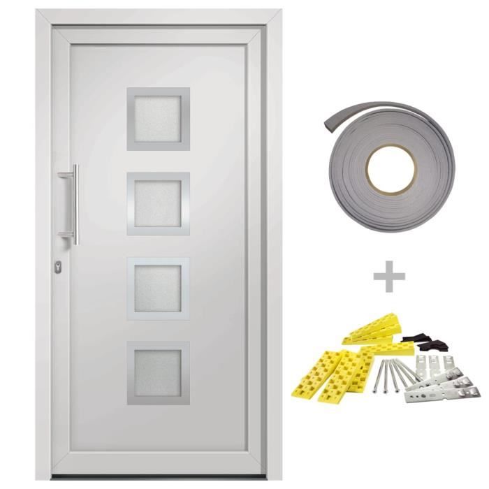 VidaXL Front Door White 98x190 Cm