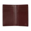 Gucci GG logo logo flip closure Supreme canvas card holder men's black with burgundy