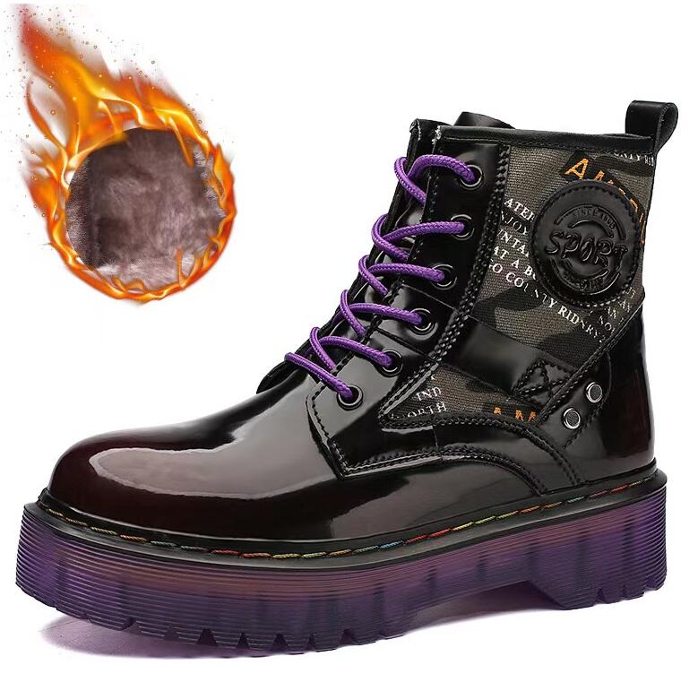 Женские новые зимние высокие толстые современные ботинки на открытом воздухе модные плоские нескользящие сто пар женских ботинок