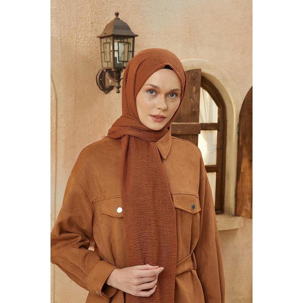 Crepe Hijab Copper