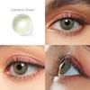 FreshGo Soft Color Contact Lens Gray Coloured Contact Lenses for Eyes Cosmetic Beautiy Pupils 1 Pair Yearly Contact Lenses