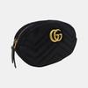 [Pre-Owned] Marmont Gold Logo Quilted Velvet Chest Bag - Very Good #1XU6QJ8