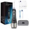 H2ofloss Hf-6 Dental Cordless Oral 5 Nozzle Tips Irrigator Portable Electric Water Flosser for Teeth Cleaning Health