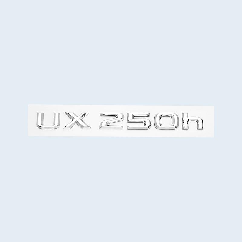 3D ABS Chrome Black UX200 UX250h UX260h Emblem Car Tail Letters Trunk Logo Badge Sticker for Lexus UX Series Accessories