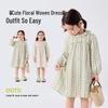 Dudujia Girls' Floral Cotton Dress - Japanese Forest Style