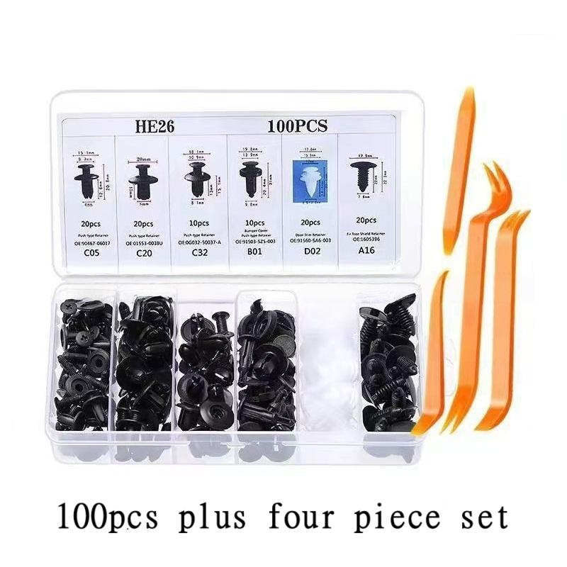 Пластиковые автомобильные фиксаторы, автомобильные фиксаторы крыльев, заклепки, фиксаторы обшивки дверей, автомобильные бамперы, крепежные элементы разных размеров