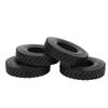 4Pcs 20mm Width Shoe Sole Pattern Tyre for Tamiya Tractor Truck 1 14 RC Car Black