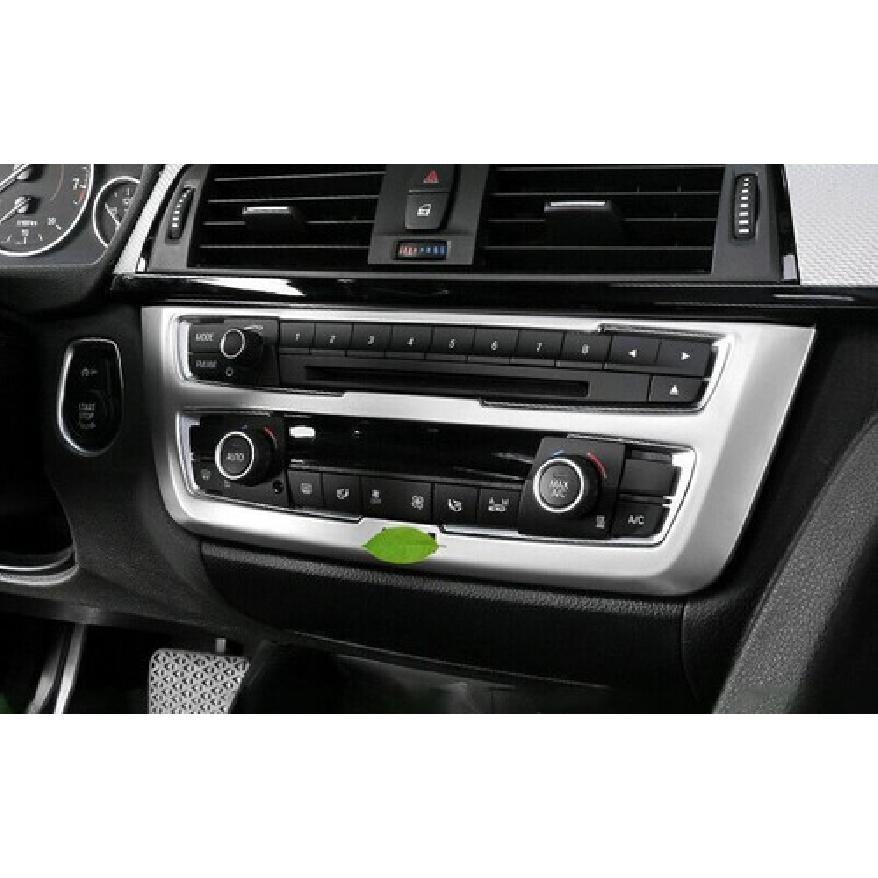 Console AC Button Control Frame Trim For BMW 3 4 Series GT 2013-19 Silver Steel