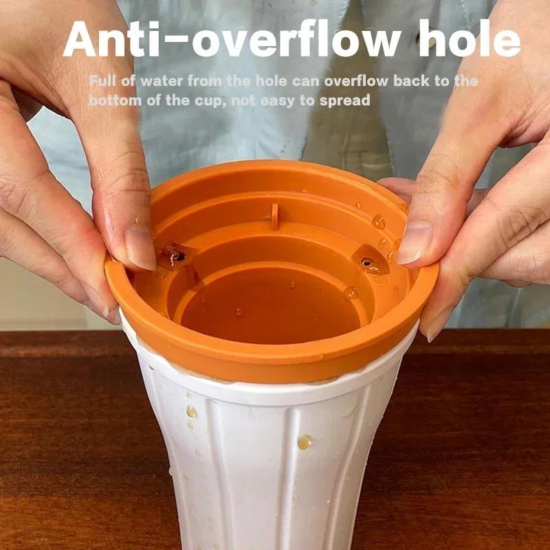 TPE Smoothie Cup Pinch Cup Homemade Crushed Ice Slush Squeeze Cups Diy Cold Beverage Household Kitchen Quick-Frozen Shakes Cup