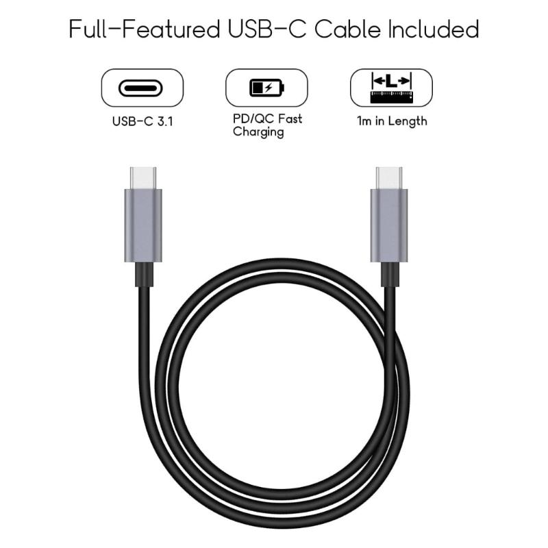 Универсальная быстрая зарядная станция 65 Вт для Switch, Pad с портом 4K HDTV и портативным дизайном