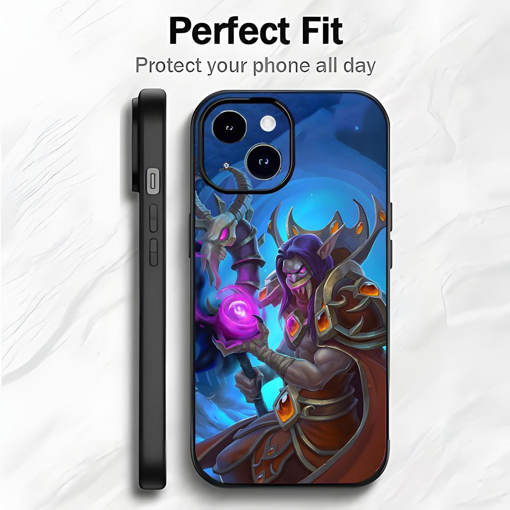 Забавная карточная игра H-Hearthstone Heroes Of Warcraft Чехол для телефона Чехол для телефона Мягкая упаковка Легкий Для iPhone17 16 15 14 13ProMax