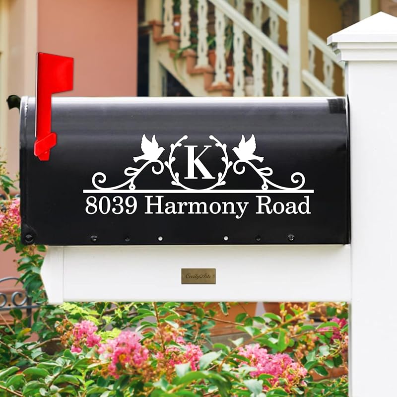 Индивидуальный номер почтового ящика, светоотражающие современные номера почтовых ящиков для улицы, виниловая наклейка с адресом улицы, самоклеящиеся номера, индивидуальный выбор цветов