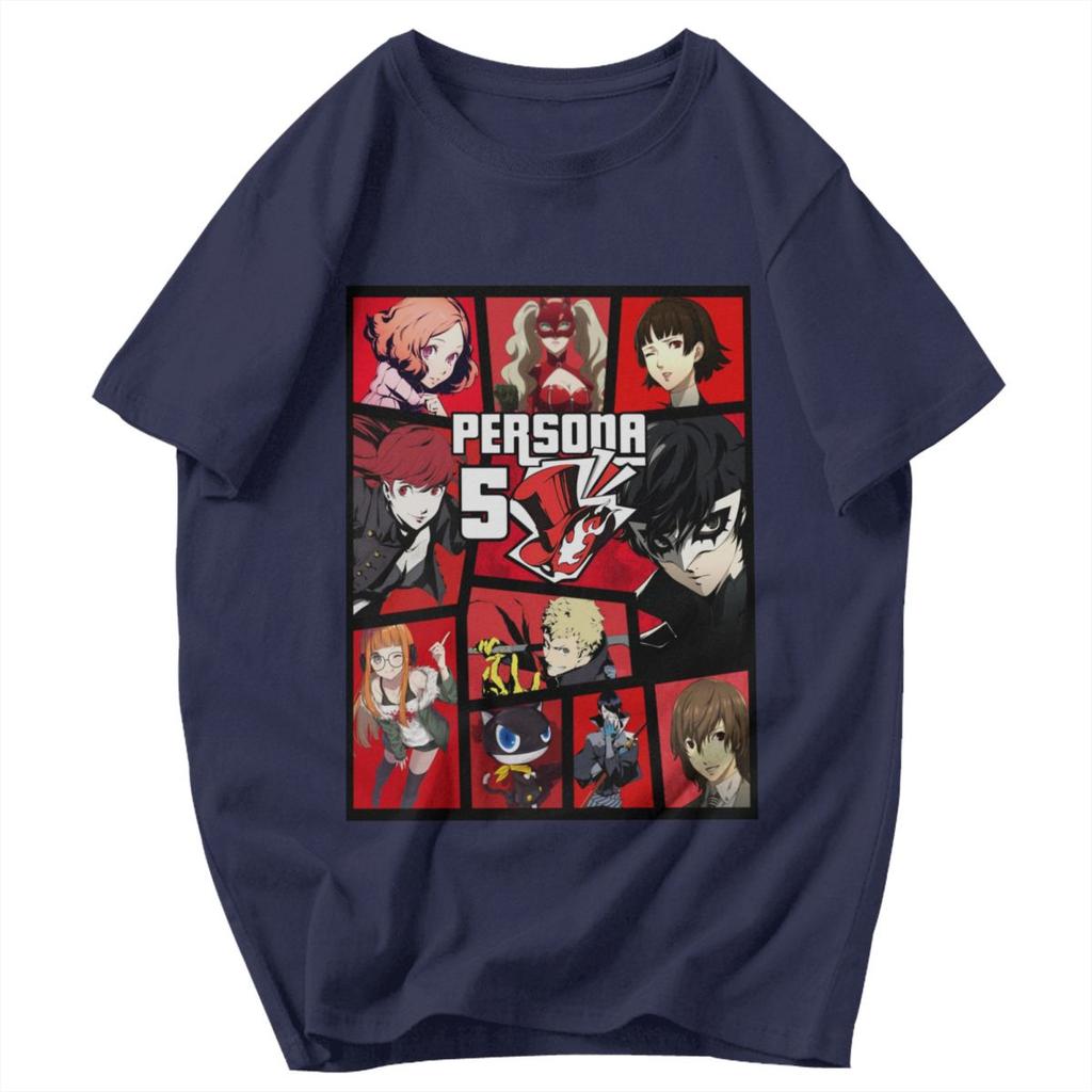 Мужская футболка Persona 5 Отличные подарки Графические футболки Y2K Унисекс Топы Футболки
