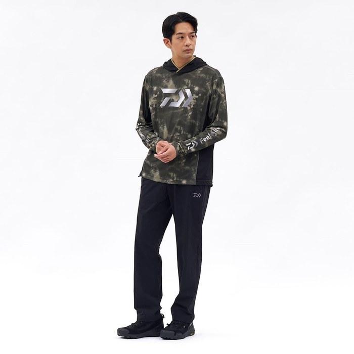 [Daiwa] Boat Game Hoodie Shirt DE-3726 Black Haze Camo 2XL