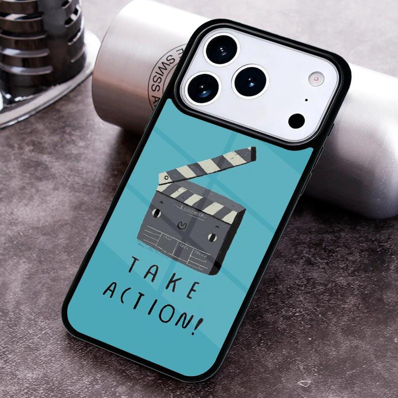 Clapperboard Phone Case For iPhone 17 16 15 14 13 12 11 Pro Max Plus 17Air Soft Silicone Cover