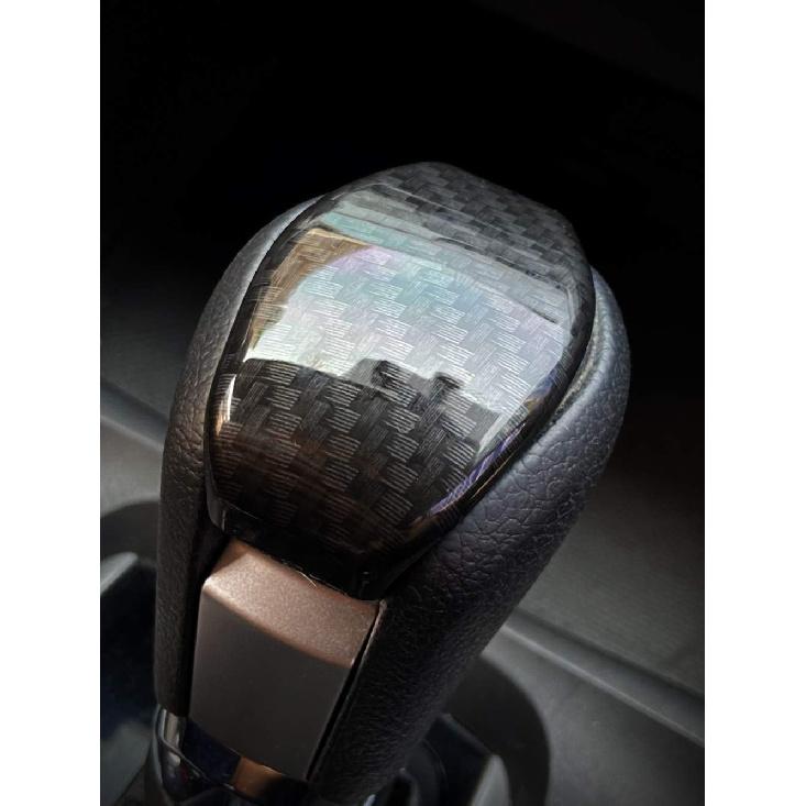 Carbon Fiber Grain Interior Gear Shift Knob Protector Cover Trim Sticker For Honda 10th Gen Civic 2016 2017 2018 2019 2020