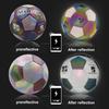 Светоотражающий Футбольный Светящийся Разноцветный Футбольный Мяч для Уличного Спорта Светящийся Стандартный Футбольный Мяч для Школьников и Подростков