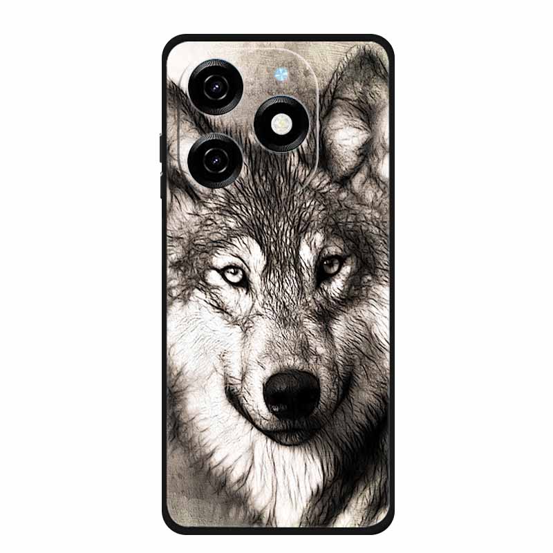 Для Blackview Shark 9 5G Чехол Животные Мягкий Силикон ТПУ Чехлы для Телефона Задняя Крышка для Blackview Shark9 Модный Ударопрочный Fundas