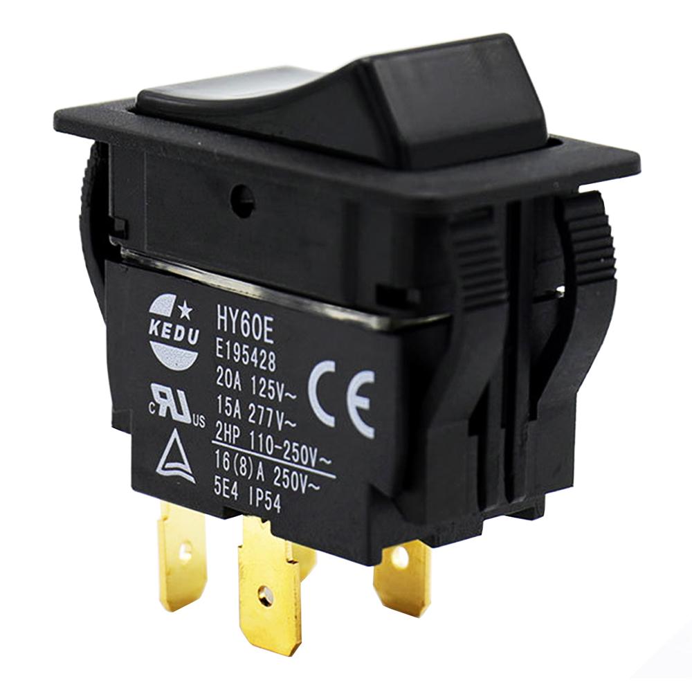 KEDU HY60E HY60B Push Button Switch ON-OFF ON-OFF-ON Industrial Electric Tool Pushbutton Switches for Machine Tool Equipment