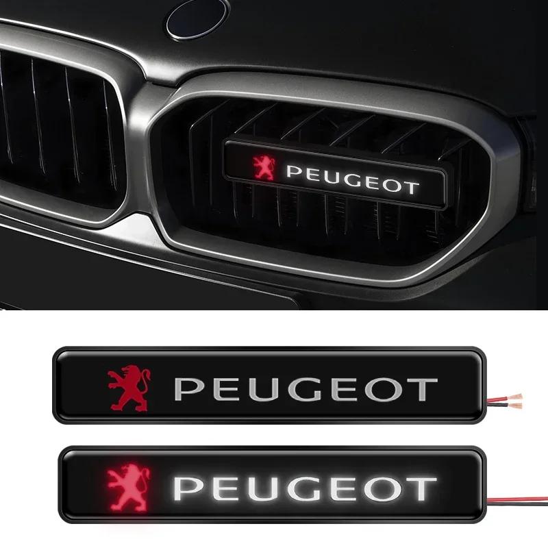 Car LED small light decorative light grille refitted haze warning light for Peugeot 206 307 308 3008 207 208 407 508 2008 5008