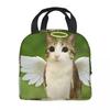 Meowl Кот Сова Мем Аксессуары Изолированная Сумка-Ланчбокс Для Пикника Сумка Для Хранения Еды Герметичная Термосумка Ланч-боксы