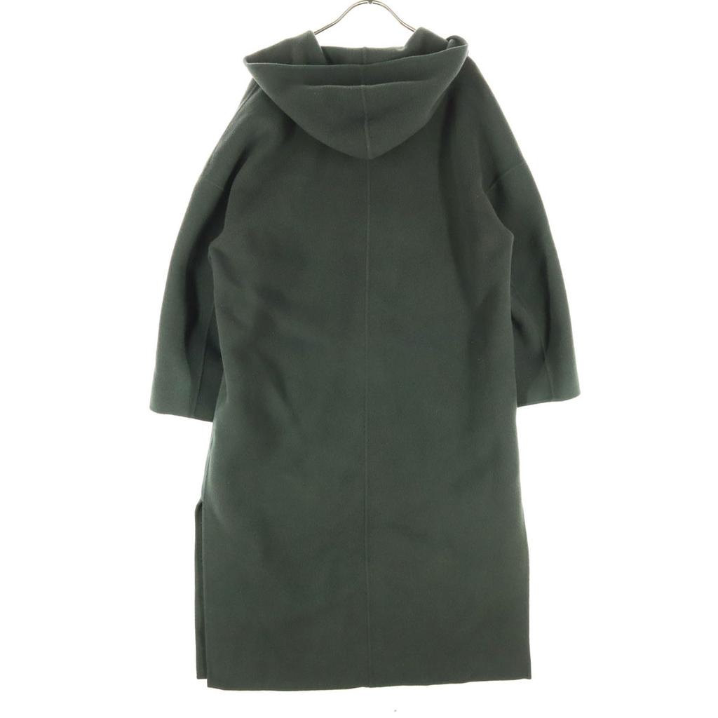 BLENHEIM Wool blend Long sleeve coat S Green system Hoodie Women Used
