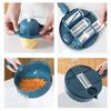 12In1 Multi-Functional Vegetable Chopper Carrots Potatoes Manually Cut Shred Slicer Radish Grater Kitchen Tools Vegetable Cutter