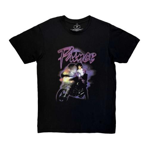 Prince Unisex Adult Purple Rain Logo Outline T-Shirt
