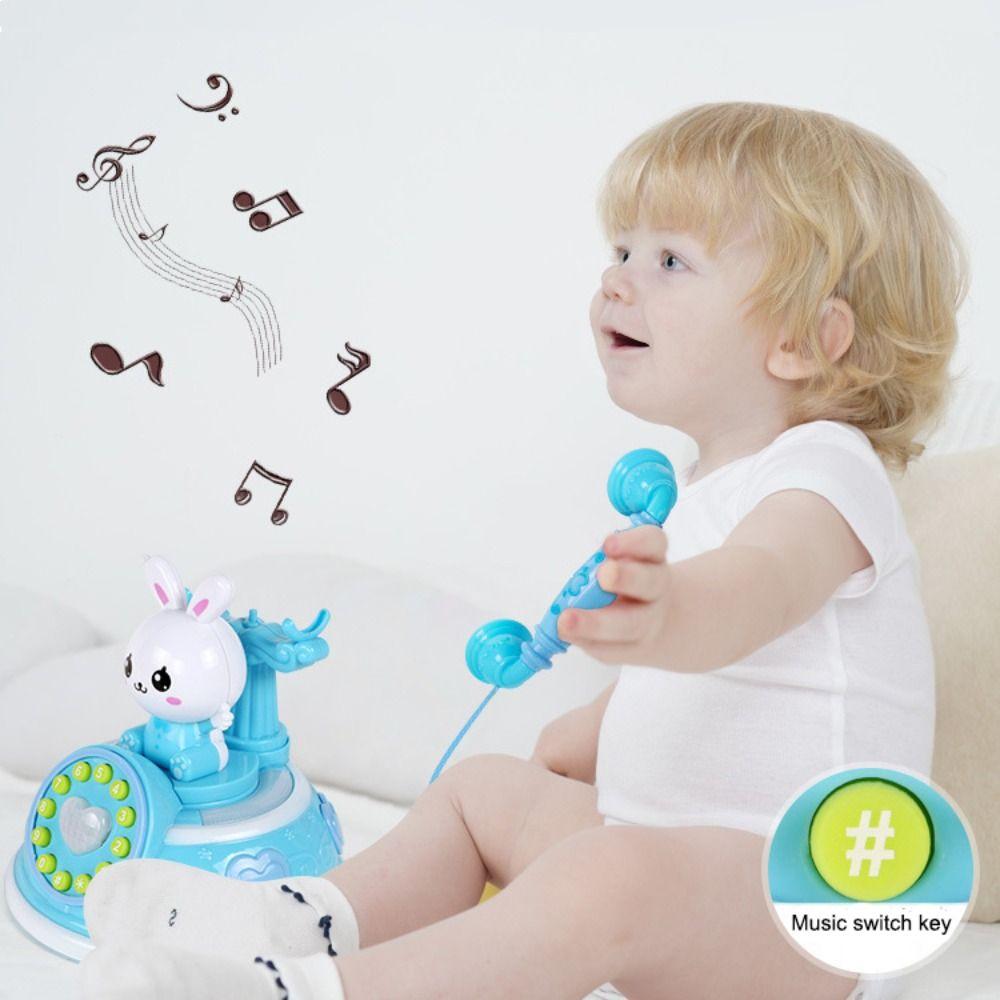 Playing House Musical Rabbit Telephone Toys Simulation Phone Early Education Toy Children's Toy