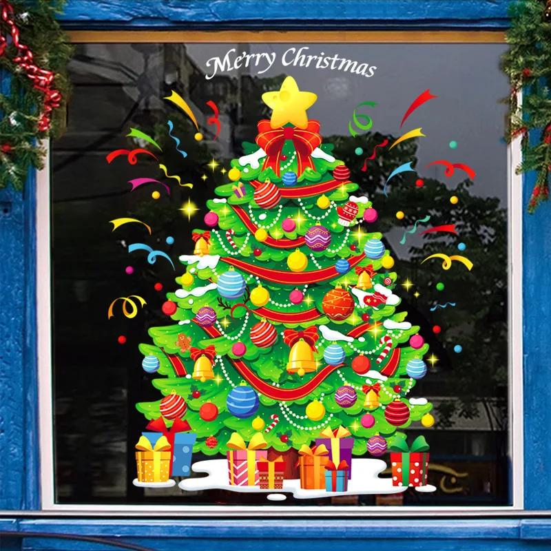 Snowflake Window Cling Set - Reusable PVC Static Decals for Glass, Easy Winter & Christmas Window Decor Without Residue
