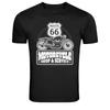 Route 66 Motorcycle Shop Service Vintage Biker Graphic T Shirt