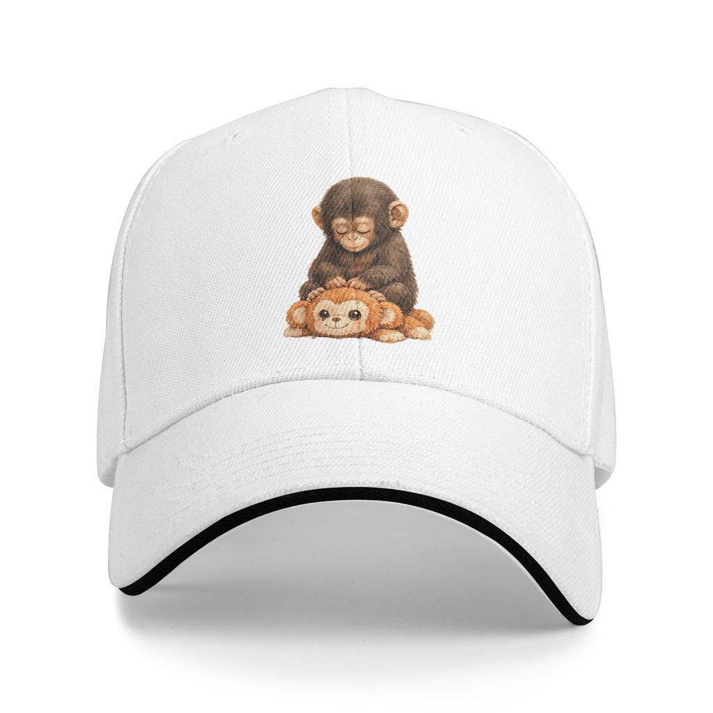Summer Monkey Punch Baseball Cap Hunting Camping Classic Print Sun Trucker Hat Unisex Unisex Breathable Baseball Caps