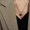 Аксессуары Цепочка на ключицу Блоггер Белый бисер Твист Цепочка Персонализированное ожерелье Титановая сталь Женщины