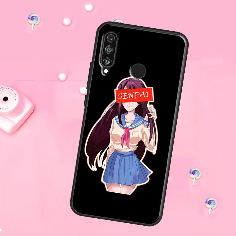 Sugoi Senpai Anime For Huawei Nova 12s 12i 8i 11i 9 10 SE Y60 Y70 Y90 Y72 Y73 Y61 Y91 P60 Pro P30 P40 Lite Case