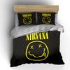 Набор постельного белья Nirvana Логотип Черно-желтый Постельное белье (1 пододеяльник, 2 наволочки, одеяло в комплект не входит)