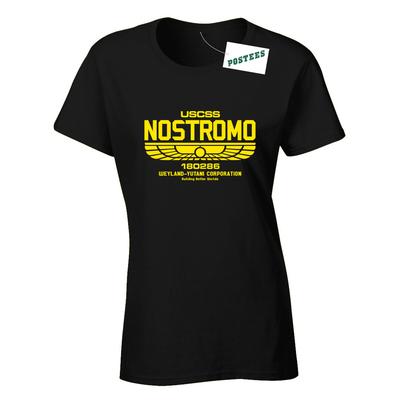 26 USCSS Nostromo Inspired By Alien Ladies Fitted DTG T-Shirt Unisex T-Shirt