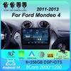 Автомагнитола Android 14 Carplay Auto 2K Экран Мультимедийный плеер Для Ford Mondeo 4 2011 - 2013 Автомагнитола GPS Стерео 2din Головное устройство