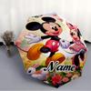 Personalized Name M-Mickey  Print Umbrella - Automatic Open/Close, Eight-Rib Durable Frame, Automatic Folding Umbrella