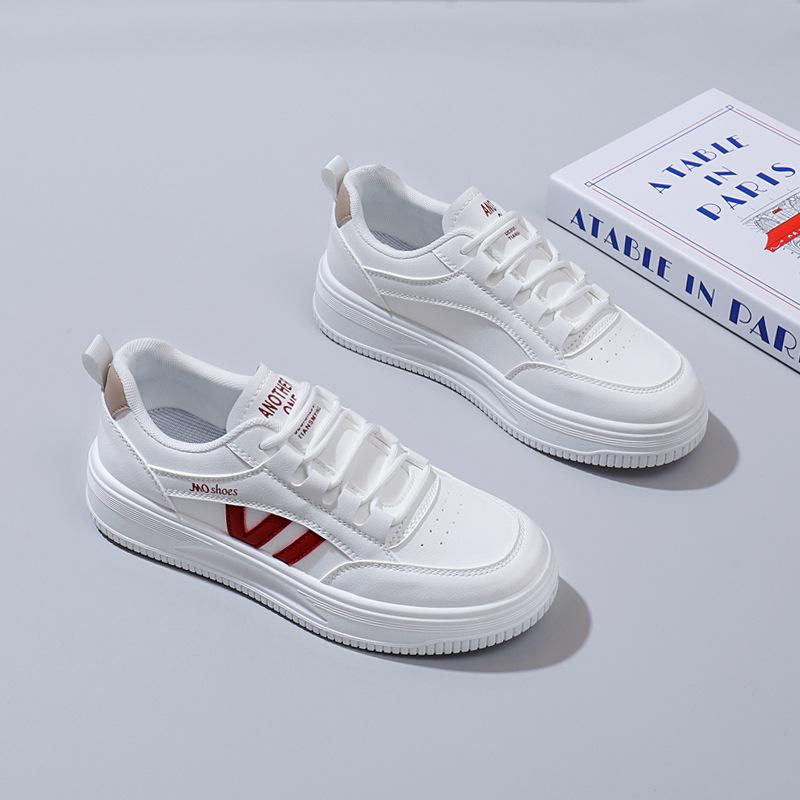 2025 весна маленькие белые туфли новая корейская версия ins студентки платформа увеличение спортивная обувь для скейтбординга повседневная уличный аукцион 8625