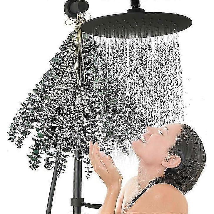 25pcs Dried Eucalyptus and Lavender for Shower 17' Natural True Eucalyptus Leaves Lavender Shower Pot Pendant for Bathroom Home DIY Decoration