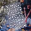 Наклейки для нейл-арта Tomoni Crystal Diamond Snowflake - Зимнее украшение DIY «Дробленый лед»